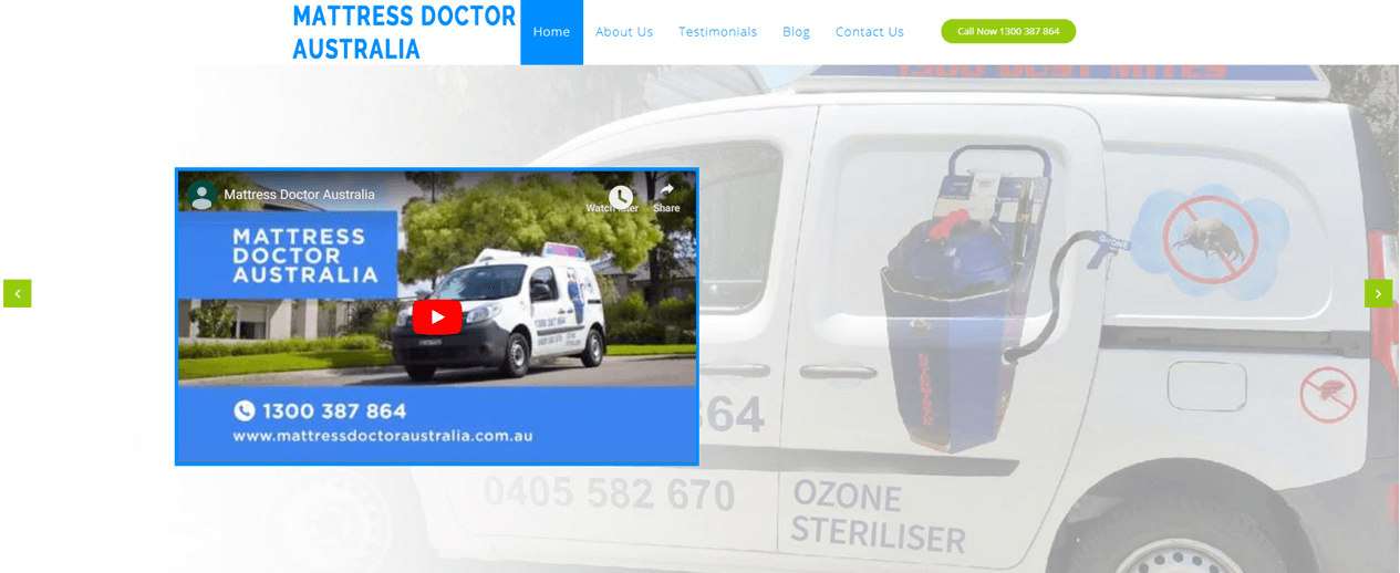 Custom Responsive Site for Mattress Doctor Australia - Beedev Solutions