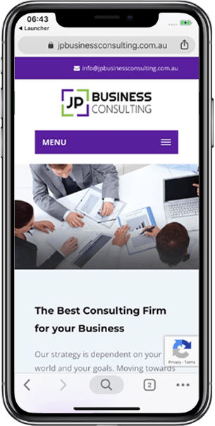 Wordpress Development for JP Business Consulting by Beedev Solutions