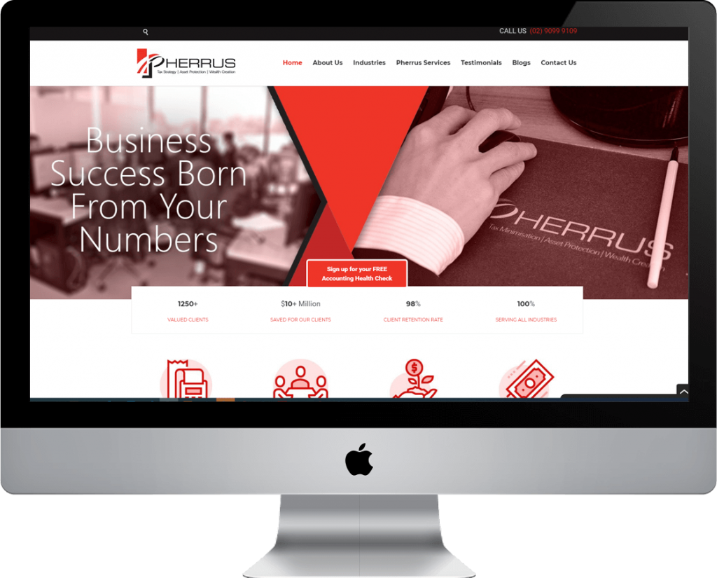 Responsive Web Design for Pherrus Financial Services - Beedev Solutions